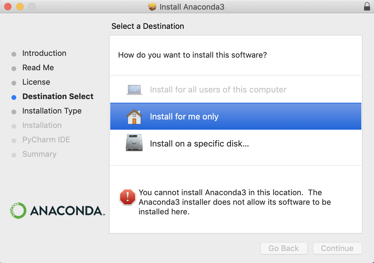 anaconda on mac
